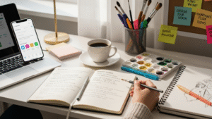 Daily money mindset prompts for creatives