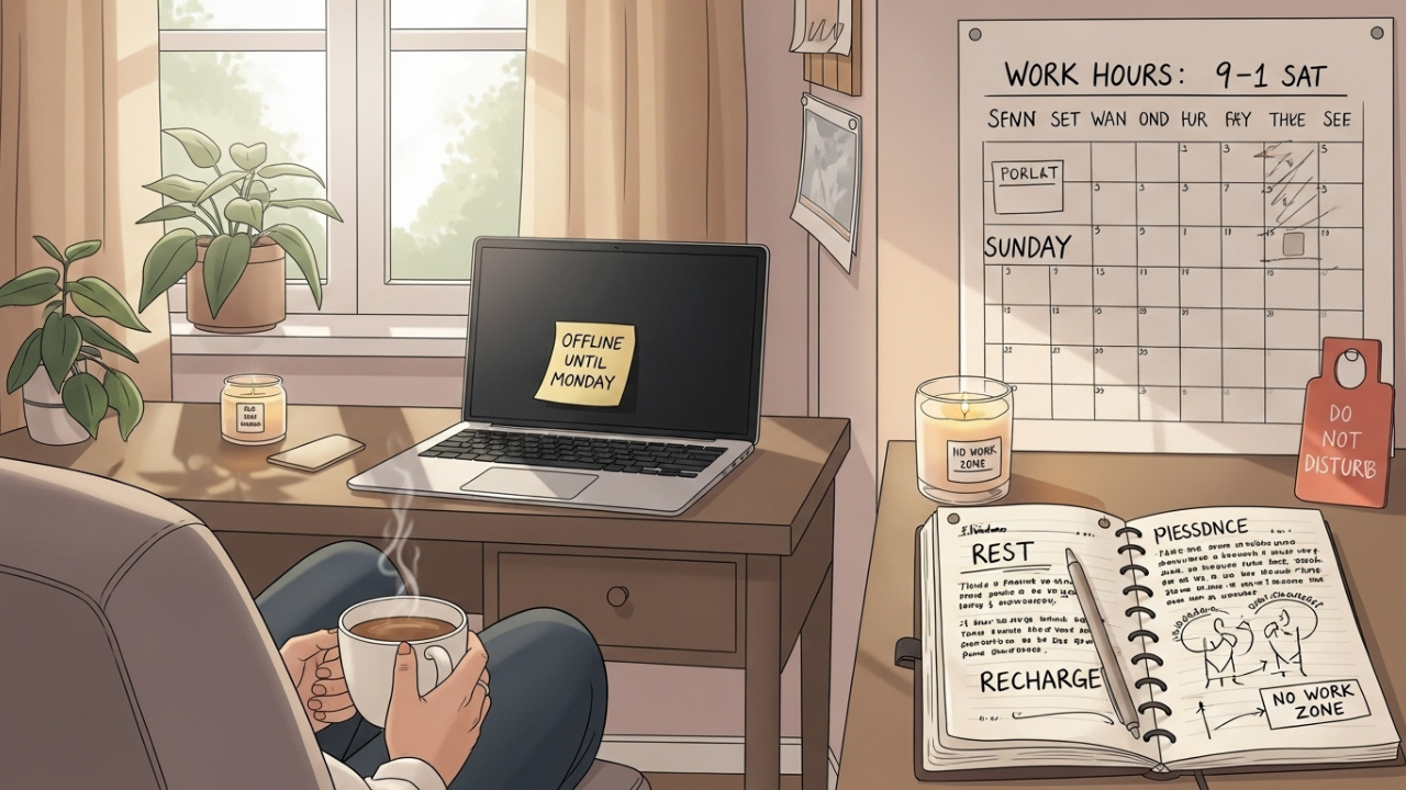 How to set mindful boundaries on weekend projects