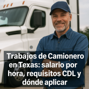 Trabajos de Camionero en Texas: salario por hora, requisitos CDL y dónde aplicar