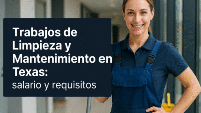 Trabajos de limpieza y mantenimiento en Texas: requisitos, salario y dónde aplicar